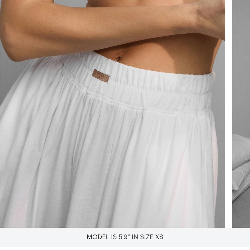 Lunya White Wide Leg Pants